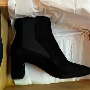 Cole Haan MC Etta Bootie New in Box Size 6 Black Suade Ankle Boot